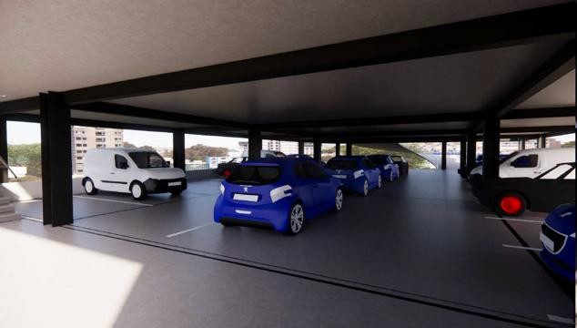 Foto de Construcción de estacionamiento vehicular en el Instituto Hondureño de Geologías y Minas (INHGEOMIN).